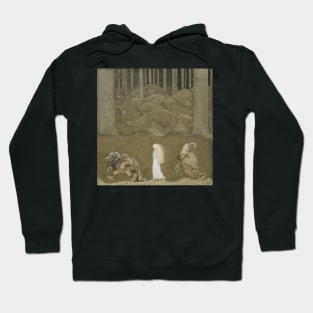 Princess and Trolls illustration by John Bauer Hoodie